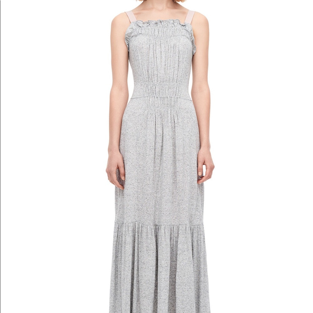 Rebecca Taylor Jersey Tank Dress Gray Size Small